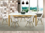 Conjunto Mesa de Jantar Susan Eiffel Soft com 08 Cadeiras 1.80 x 0.90 Retangular